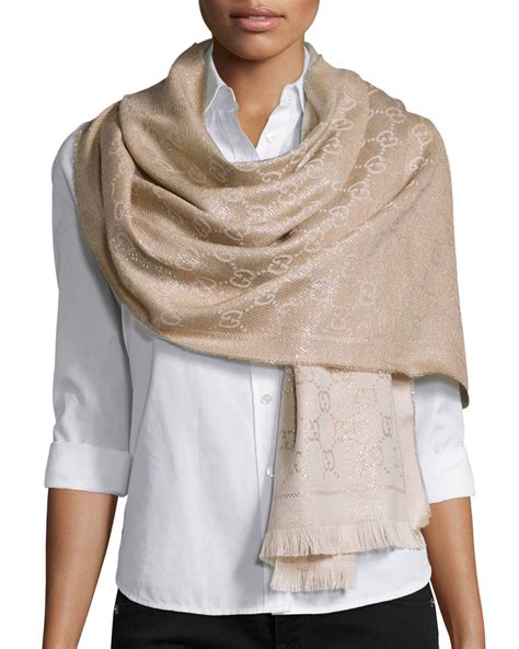 gucci ivory scarf|gucci scarf women sale.